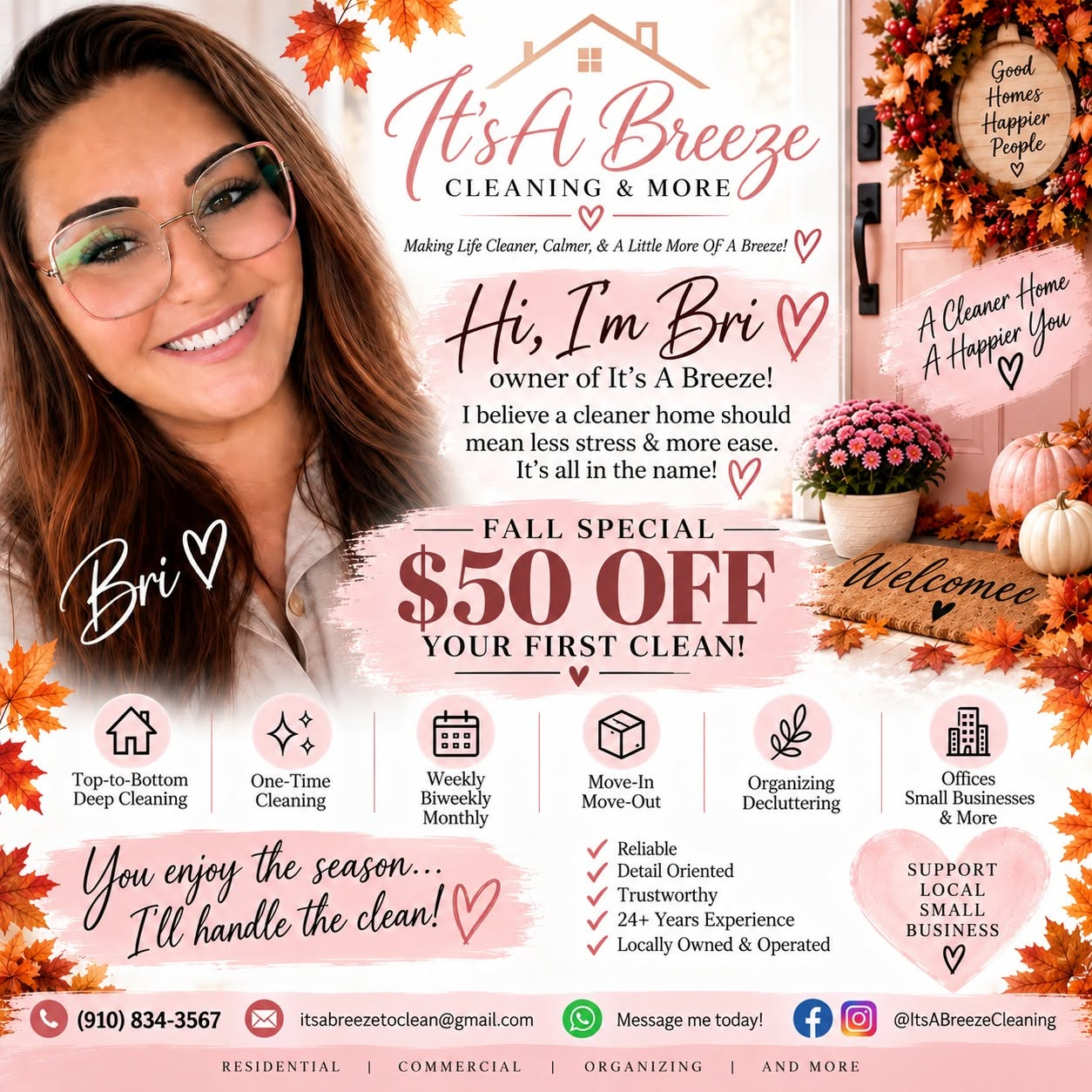 Meet Bri, owner of It's A Breeze Cleaning & More